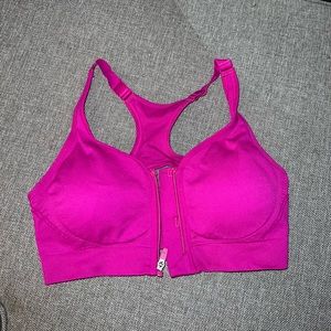 DSG front zip spots bra